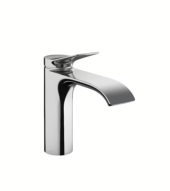 Chromuota svirtinis praustuvo maišytuvas Hansgrohe Vivenis su ypač plačia WaterfallStream srove.