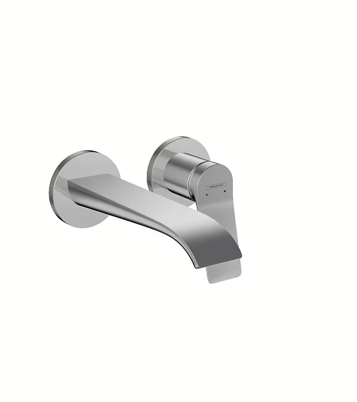 Hansgrohe Vivenis potinkinė praustuvo maišytuvas chromo spalvos su plačiu snapu ir WaterfallStream srove