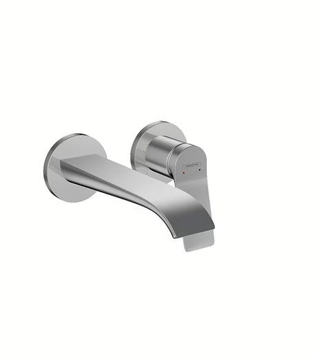 Hansgrohe Vivenis potinkinė praustuvo maišytuvas chromo spalvos su plačiu snapu ir WaterfallStream srove