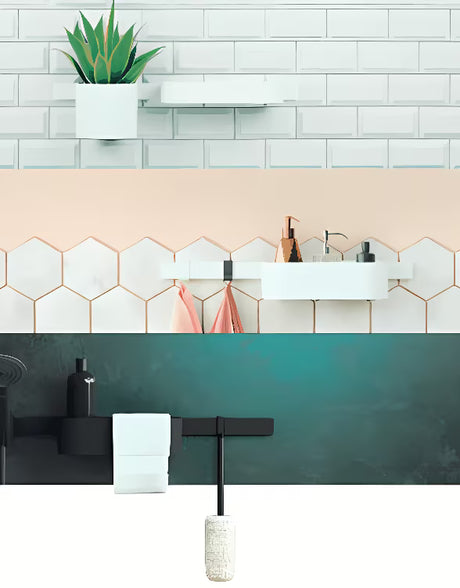 Gili lentynėlė hansgrohe wallstoris matinės juodos spalvos, pro dušui ir vonios kambariui