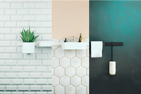 Gili lentynėlė Hansgrohe wallstoris matinės baltos spalvos, pro montavimas ant sieninio strypo