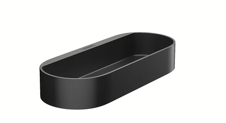 Lentynėlė Hansgrohe wallstoris matinės juodos spalvos, pro montavimas ant sieninio strypo