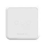 Baltas laidinis skaitmeninis kambario termostatas Honeywell DT4 su LED ekranu ir jutikliniais mygtukais