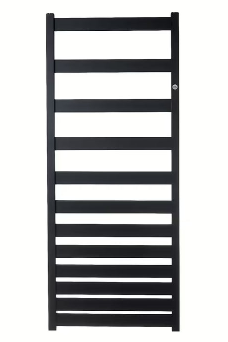 Kombinuotas vonios kambario rankšluosčių džiovintuvas Hopa Belti, juodos matinės spalvos, 157,3x50 cm.