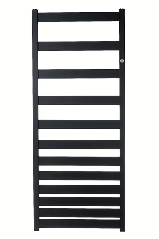 Kombinuotas vonios kambario rankšluosčių džiovintuvas Hopa Belti 60x120,3 cm, juodos matinės spalvos