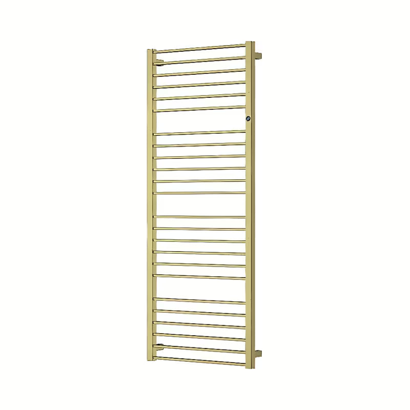 Kombinuotas vonios kambario rankšluosčių džiovintuvas Hopa Piko EDINBURG, spalva – gold, 43x132,9 cm, rantuotas dizainas.