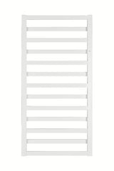 Kombinuotas rankšluosčių džiovintuvas Hopa Poppy 131x60 cm, baltos blizgios spalvos, su centriniu prijungimu.