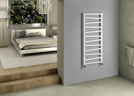 Baltas kombinuotas rankšluosčių džiovintuvas House Level Zet 50x157,2 cm su šoniniu prijungimu