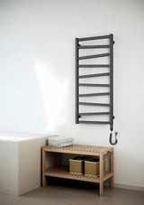 Elektrinis rankšluosčių džiovintuvas House Level Zet 50x165,2 cm juodos matinės spalvos