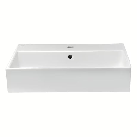 Baltas keraminis pakabinamas praustuvas Ideal Standard Strada 60x42 cm su anga pro maišytuvui centre