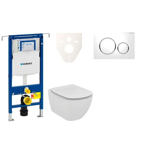 Pakabinami WC komplektas Ideal Standard Tesi su moduliu Geberit Duofix ir mygtuku Sigma 20
