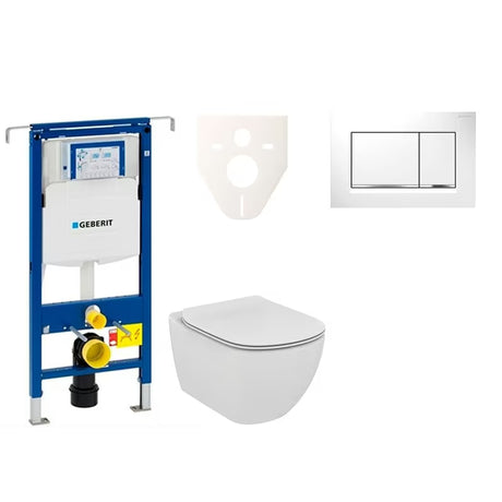 Pakabinami WC komplektas Ideal Standard Tesi su moduliu Geberit Duofix ir mygtuku Sigma 30