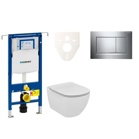 Pakabinami WC komplektas Ideal Standard Tesi su moduliu Geberit Duofix ir mygtuku Sigma 30