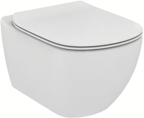 Baltas pakabinamas KLOZETAS Ideal Standard Tesi su paslėptu tvirtinimu ir AquaBlade® nuplovimo technologija.