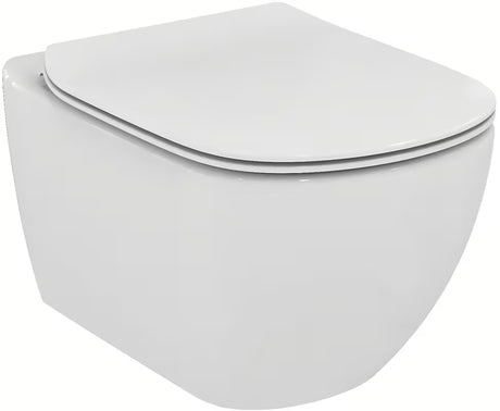 Balta itin plona KLOZETO dangtis Ideal Standard Tesi su softclose technologija ir nuimama konstrukcija