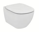 Balta KLOZETO dangtis Ideal Standard Tesi iš duroplasto su tyliu uždarymu softclose ir wrapover dizainu.