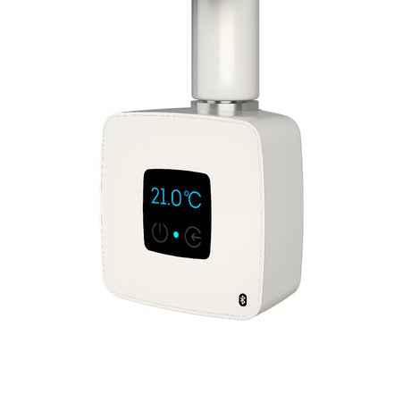 Balta kaitinimo elementas Isan Stone su skaitmeniniu valdikliu ir Bluetooth valdymu mobiliojoje programėlėje