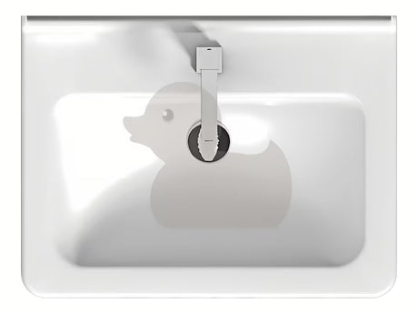 Pakabinami keraminis praustuvas Jika Cubito 60 x 45 cm, baltos spalvos, su anga pro maišytuvui per vidurį.