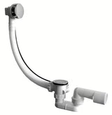 Automatinis sifonas Voniai Jika Deep chromo spalvos su Bowden valdymu ir lanksčiu persipylimu.