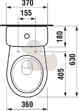 Jika Lyra Plus PASTATOMAS klozetas baltos spalvos, su giliu nuplovimu ir DualFlush bakeliu