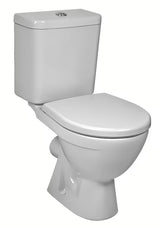 Baltas pastatomas KLOZETAS Jika Lyra Plus su giliu nuplovimu ir bakeliu su DualFlush 3/6 l