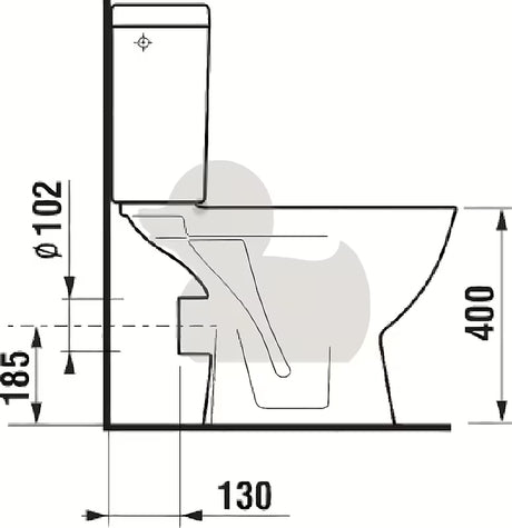 Baltas pastatomas KLOZETAS Jika Lyra Plus su giliu nuplovimu ir bakeliu su DualFlush 3/6 l