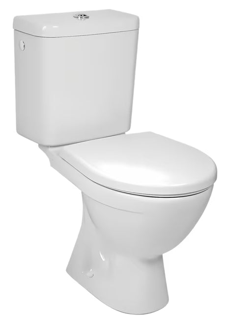 Baltas pastatomas KLOZETAS Jika Lyra Plus su giliu nuplovimu ir DualFlush bakeliu