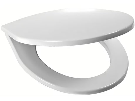 Balta KLOZETO dangtis Jika Lyra Plus iš termoplasto su plastikiniais vyriais pro pastatomam klozetui