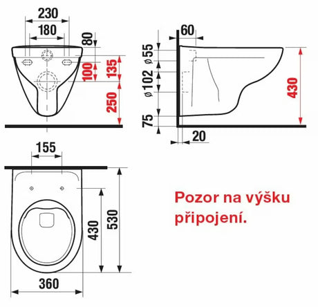 Pakabinamas KLOZETAS Jika Lyra Plus rimless  baltos spalvos pro moderniam vonios kambariui