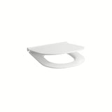 Balta duroplastinė KLOZETO dangtis Jika Mio-N su softclose ir nerūdijančio plieno vyriais, plono SLIM dizaino.