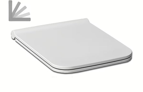 Balta KLOZETO dangtis Jika Pure iš duroplasto su softclose technologija ir nerūdijančio plieno vyriais
