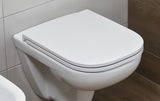Balta KLOZETO dangtis Jika Pure iš duroplasto su softclose, antibakterine danga ir SLIM dizainu