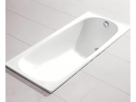 Stačiakampė sėdimoji vonia Jika Riga 120x70 cm iš emaliuoto plieno pro kairinei ir dešininei montavimo pusei