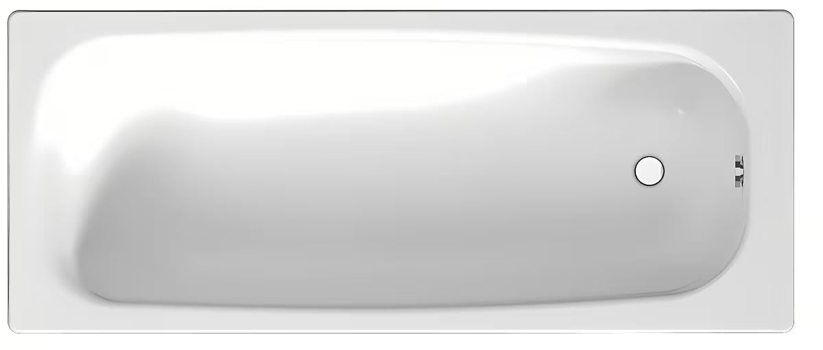 Stačiakampė vonia Jika Siena 140x70 cm iš emaliuoto plieno, galima kairinė ir dešininė orientacija