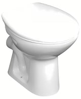 Pastatomas WC Jika Zeta baltos spalvos su giliu nuplovimu ir horizontaliu nuotaku