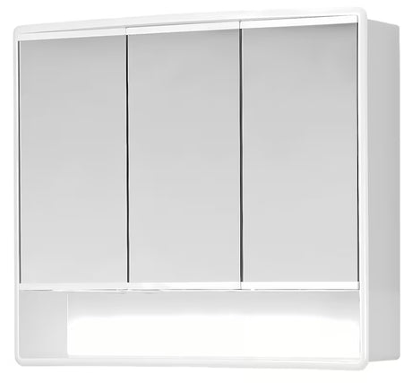 Balta veidrodinė spintelė Jokey Lymo 58x49 cm, su veidrodinėmis durelėmis ir vidinėmis lentynėlėmis