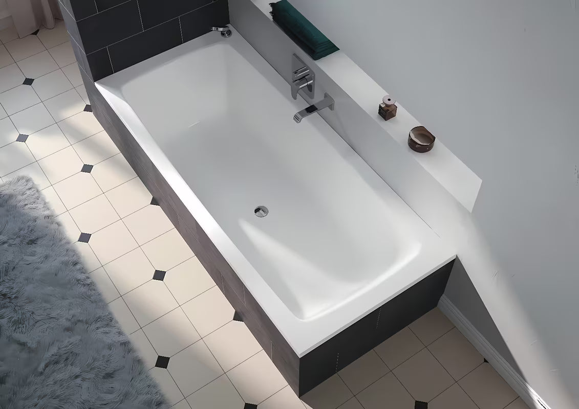 Stačiakampė vonia Kaldewei Cayono Duo 170x75 cm iš emaliuoto plieno su centriniu nutekėjimu