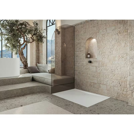Balta stačiakampis dušo padėklas Kaldewei Superplan Zero 80x150 cm iš emaliuoto plieno
