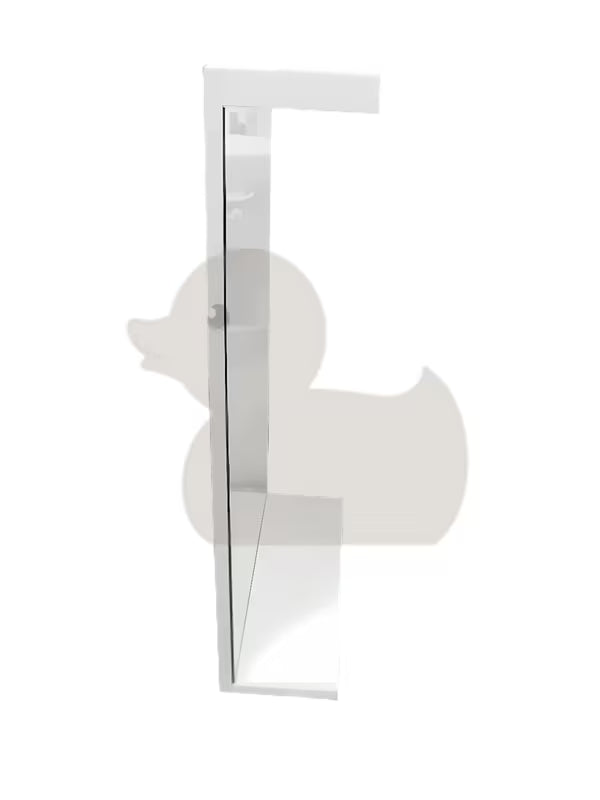 Stačiakampis LED veidrodis Keramia Pro 50x80 cm su baltu rėmu, vertikalus, IP44.