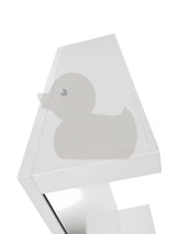 Stačiakampis LED veidrodis Keramia Pro 60x80 cm su baltu rėmu, vertikalus.