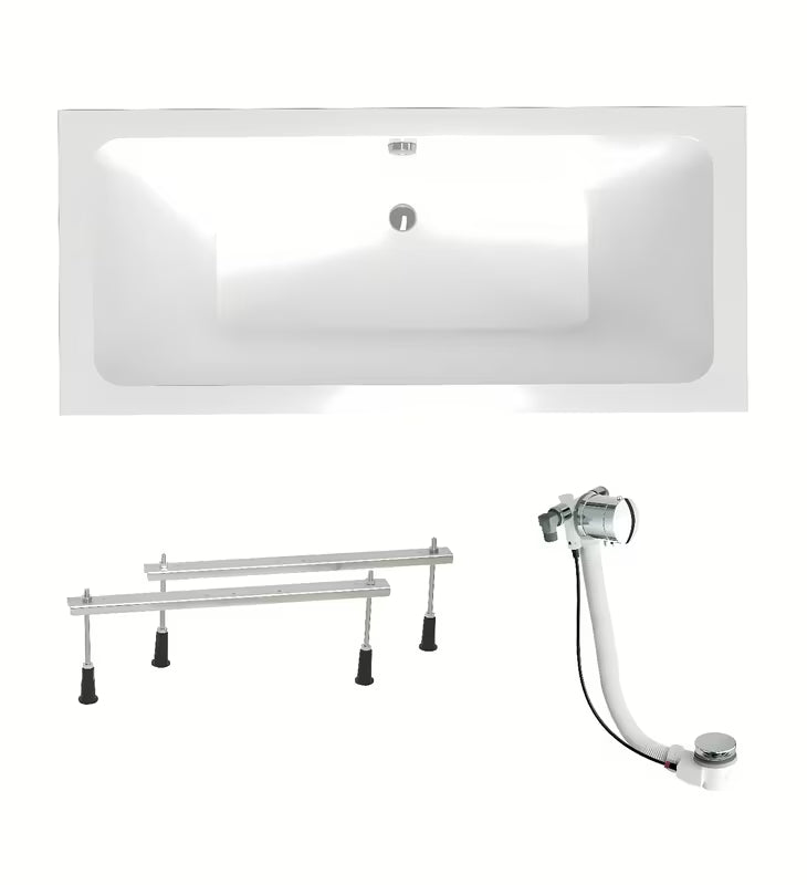 Laguna Nora Plus stačiakampė akrilinė vonia 180x80 cm, kairinė ir dešininė versija