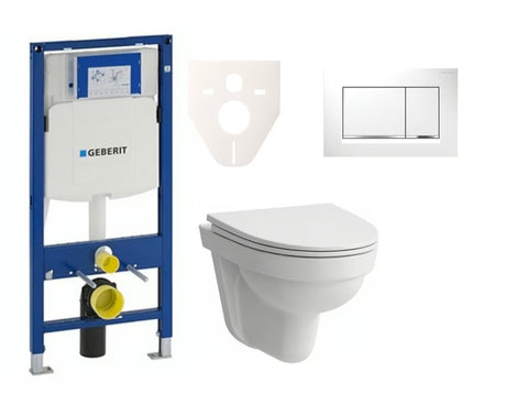 Pakabinami WC komplektas Laufen Pro Nordic su montavimo sistema Geberit Duofix pro moderniam vonios kambariui