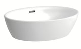 Laufen Pro pastatomas ant stalviršio praustuvas 52 x 39 cm, balta keramika be skylės maišytuvui 