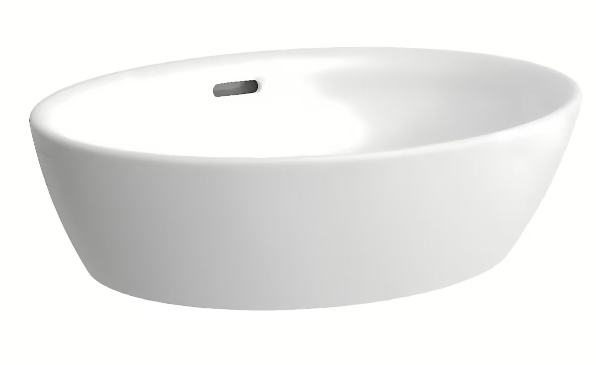 Laufen Pro pastatomas ant stalviršio praustuvas 52 x 39 cm, balta keramika be skylės maišytuvui 