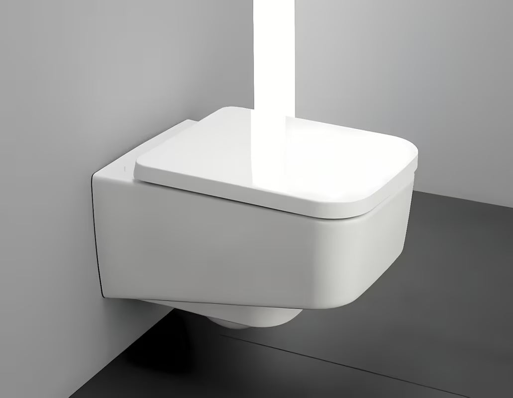 Balta KLOZETO dangtis Laufen Pro iš duroplasto su dangčiu ir softclose technologija pro lėtam užsidarymui.