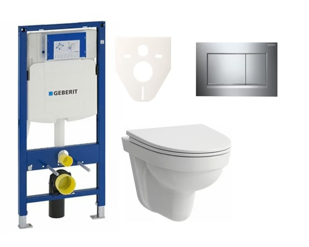 Pakabinami WC komplektas Geberit su KLOZETAS Laufen Pro Nordic pro potinkiniam montavimui į lengvas sienas