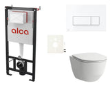 Pakabinami WC komplektas Laufen Pro s su potinkiniu bakeliu Alca ir duroplasto sėdyne