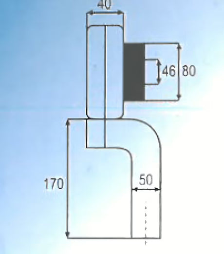 Baltas vertikalus sifonas Multi pisuarui  su DN50 jungtimi