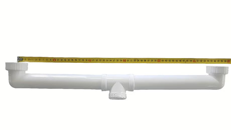 Dvigubam praustuvui skirtas praustuvo sifonas SIKO Multi baldui pro, prijungimas 5/4 ir 6/4