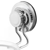 Sieninė WC šepetys Multi Ecoloc chromo spalvos, su siurbtuku, pro montavimas be gręžimo.